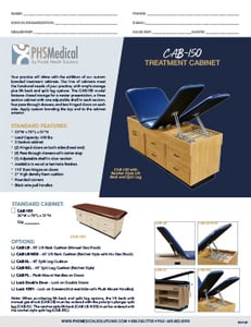 CAB-150 Treatment Cabinet Data Sheet