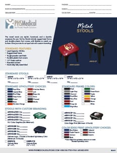 Metal Stools Data Sheet