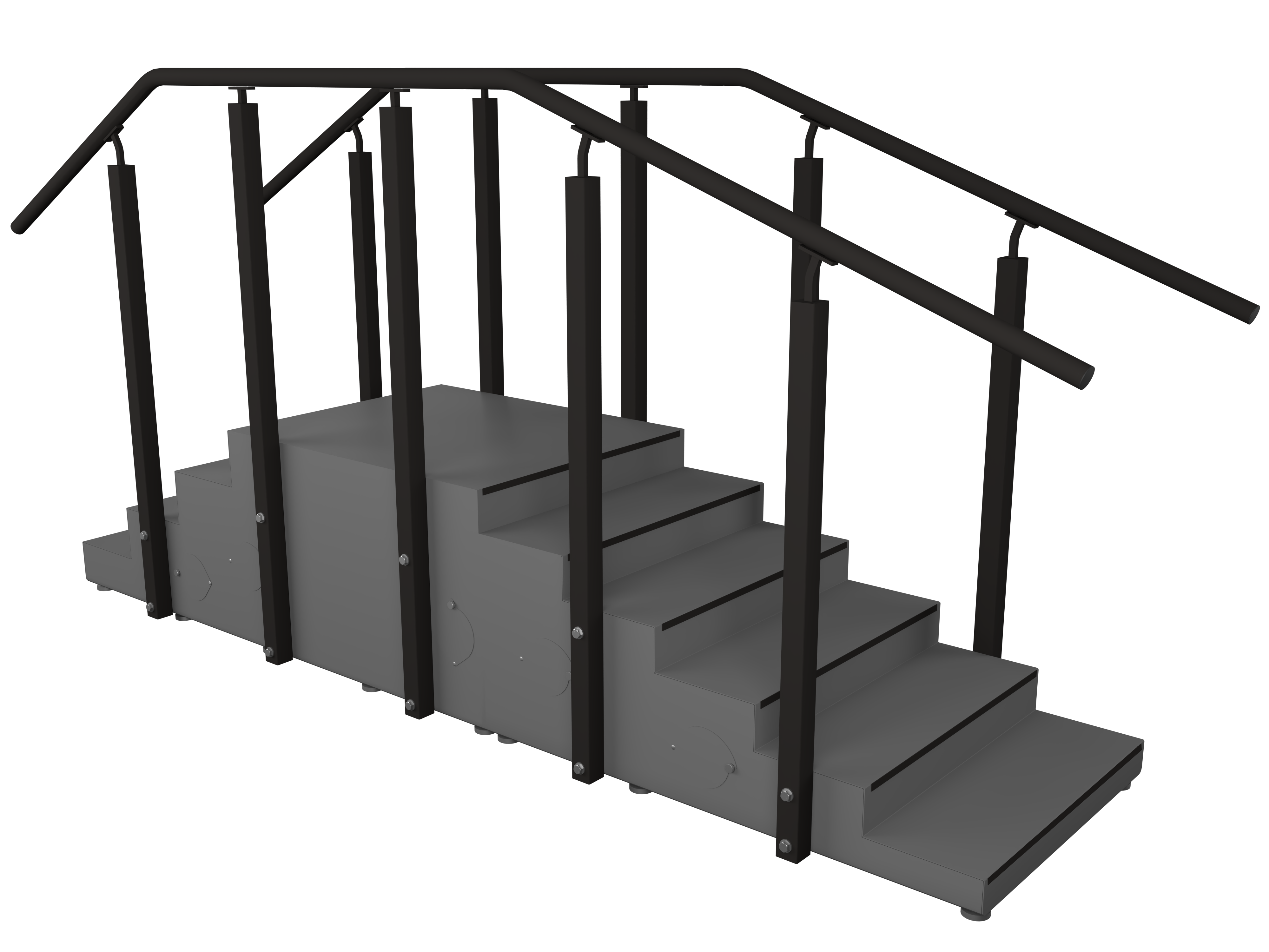 Large Pass Through Aluminum Staircase