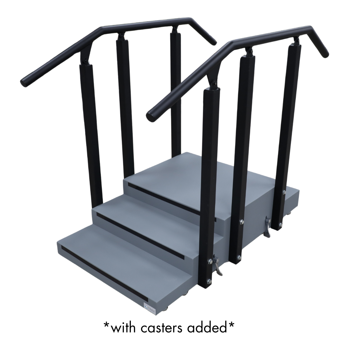 Aluminum Staircases - Small Pass Through Staircase with Casters